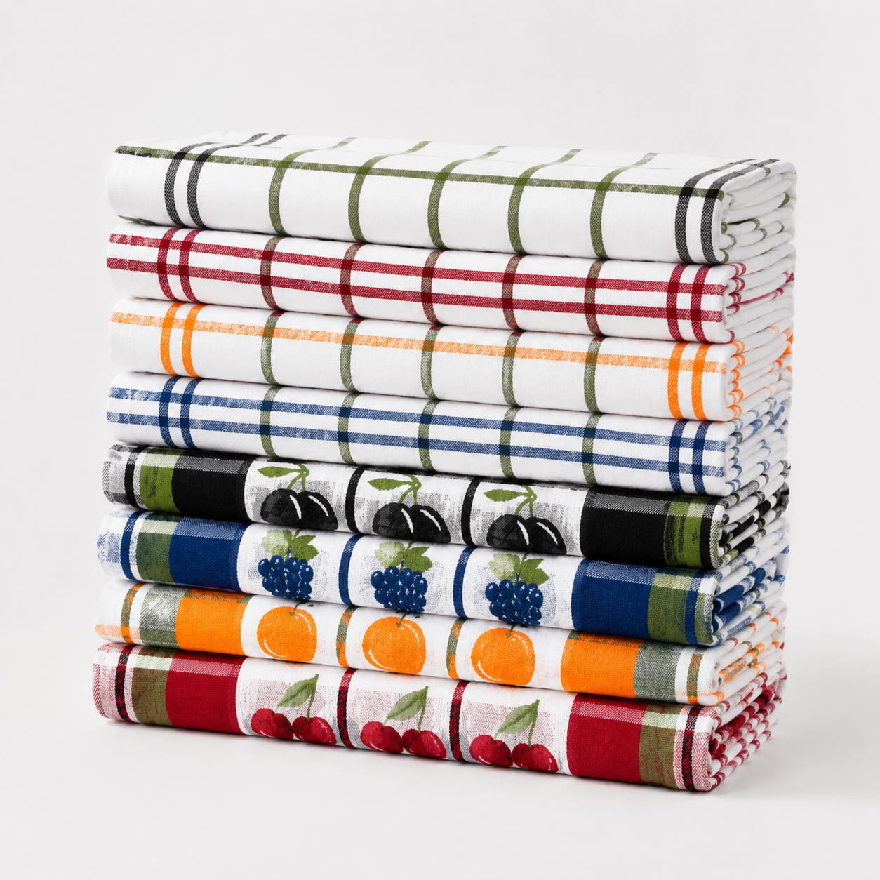 Fruits 12 Kitchen Towels Set
