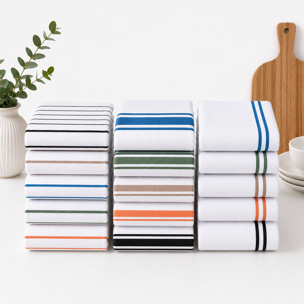 15 Kitchen Towels Set