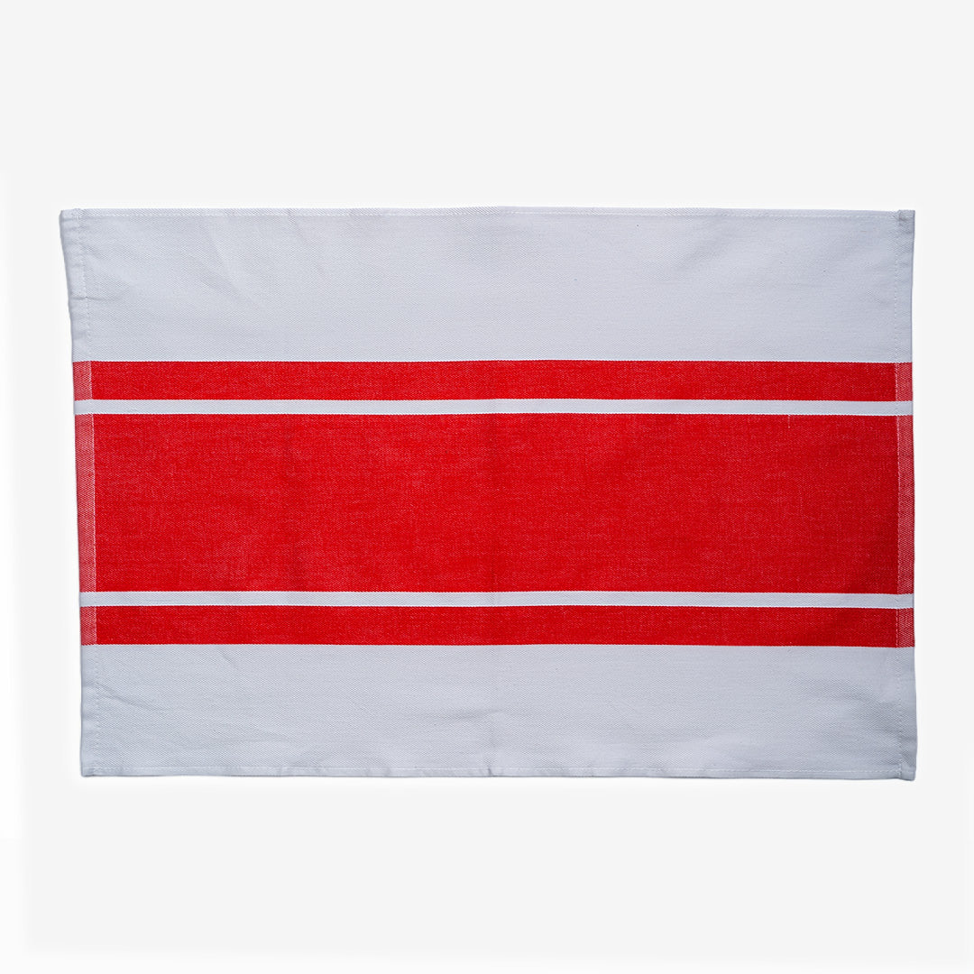 3 Red Kitchen Towels Set