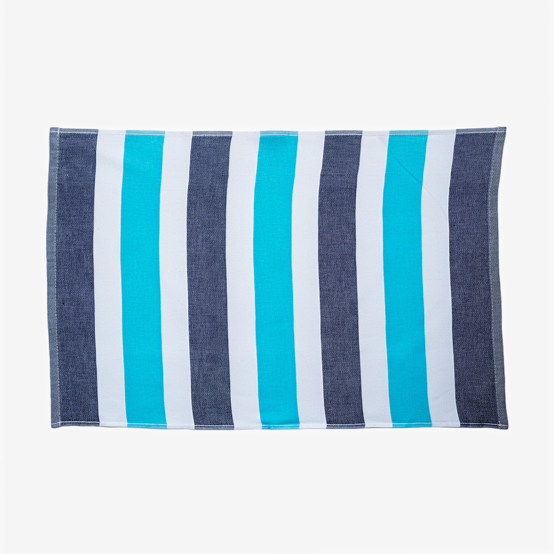 Sky Striped Flat Kitchen Towel