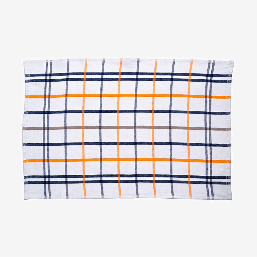 Linear Squares Flat Kitchen Towel