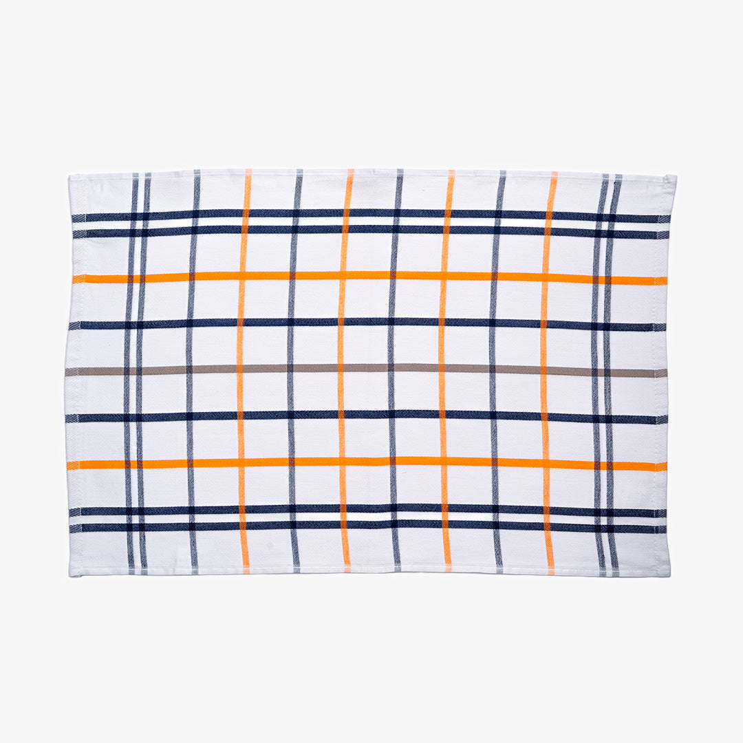 Linear Squares Flat Kitchen Towel