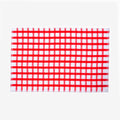 Red Squared Flat Kitchen Towel