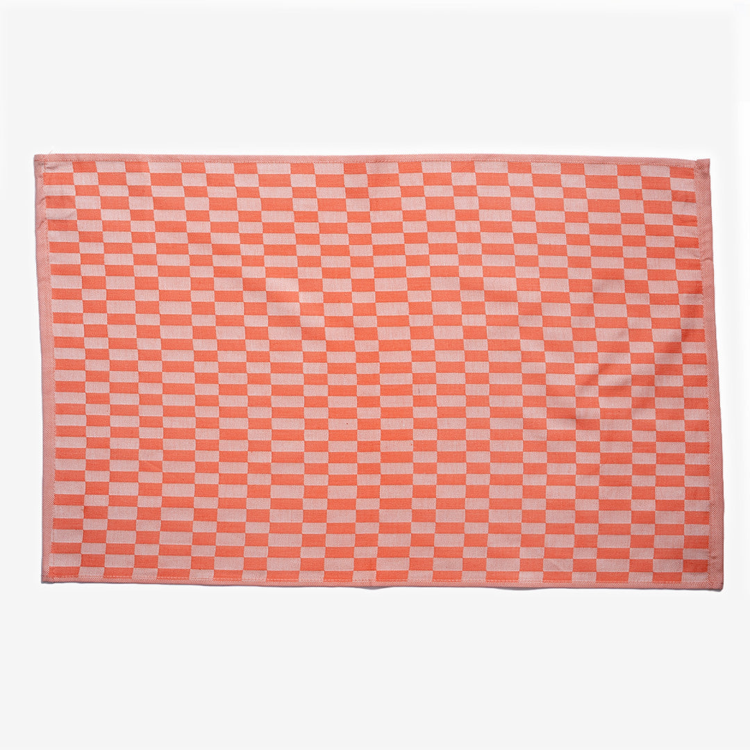 Rose Squared Flat Kitchen Towel
