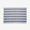 Gray Striped Flat Kitchen Towel
