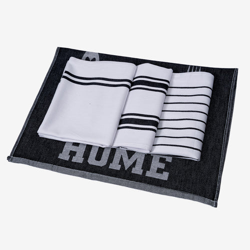 Black Full Kitchen Set w/ Apron