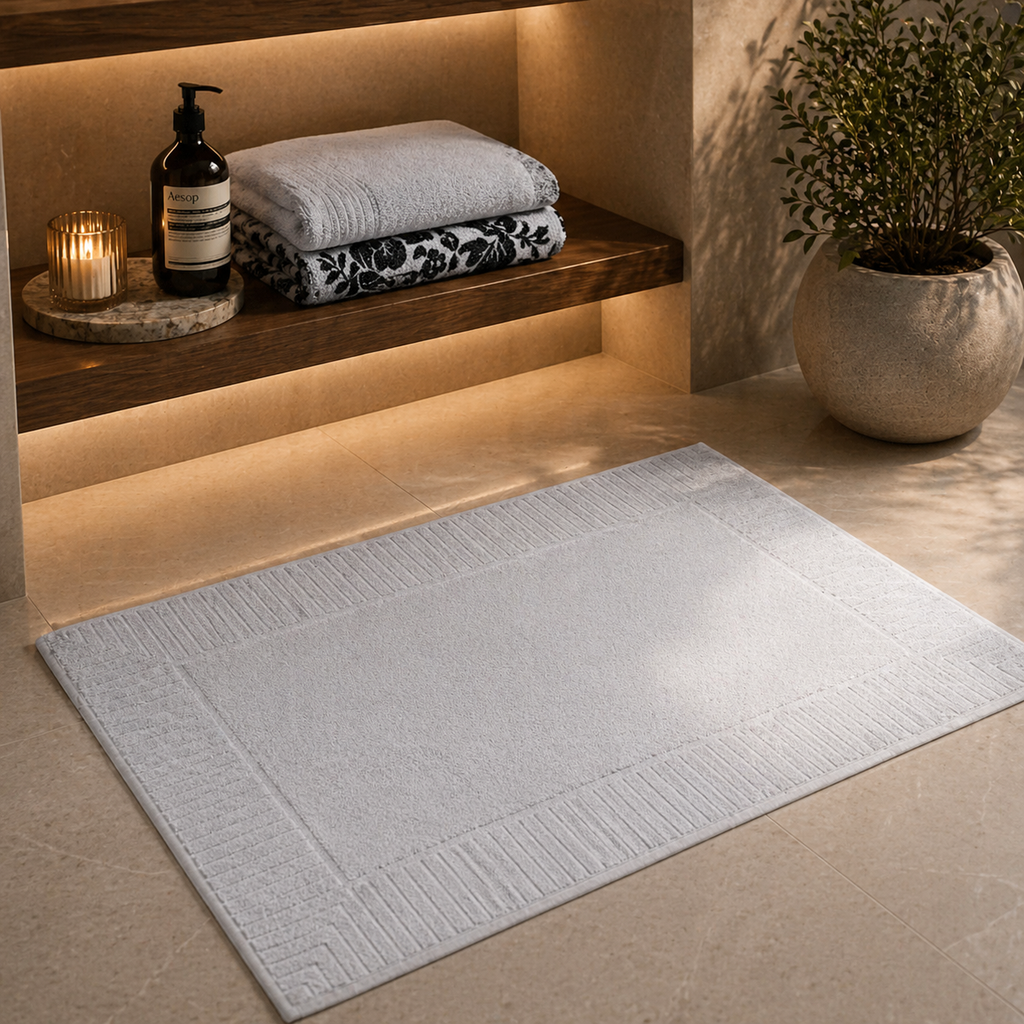 White Bath Mat