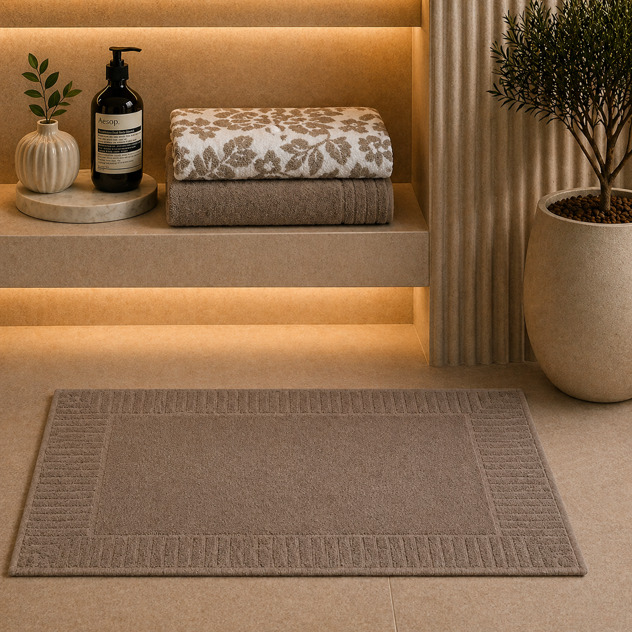 Bath Set Beige