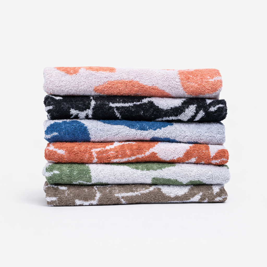 Floral Terry Bath Towel Set