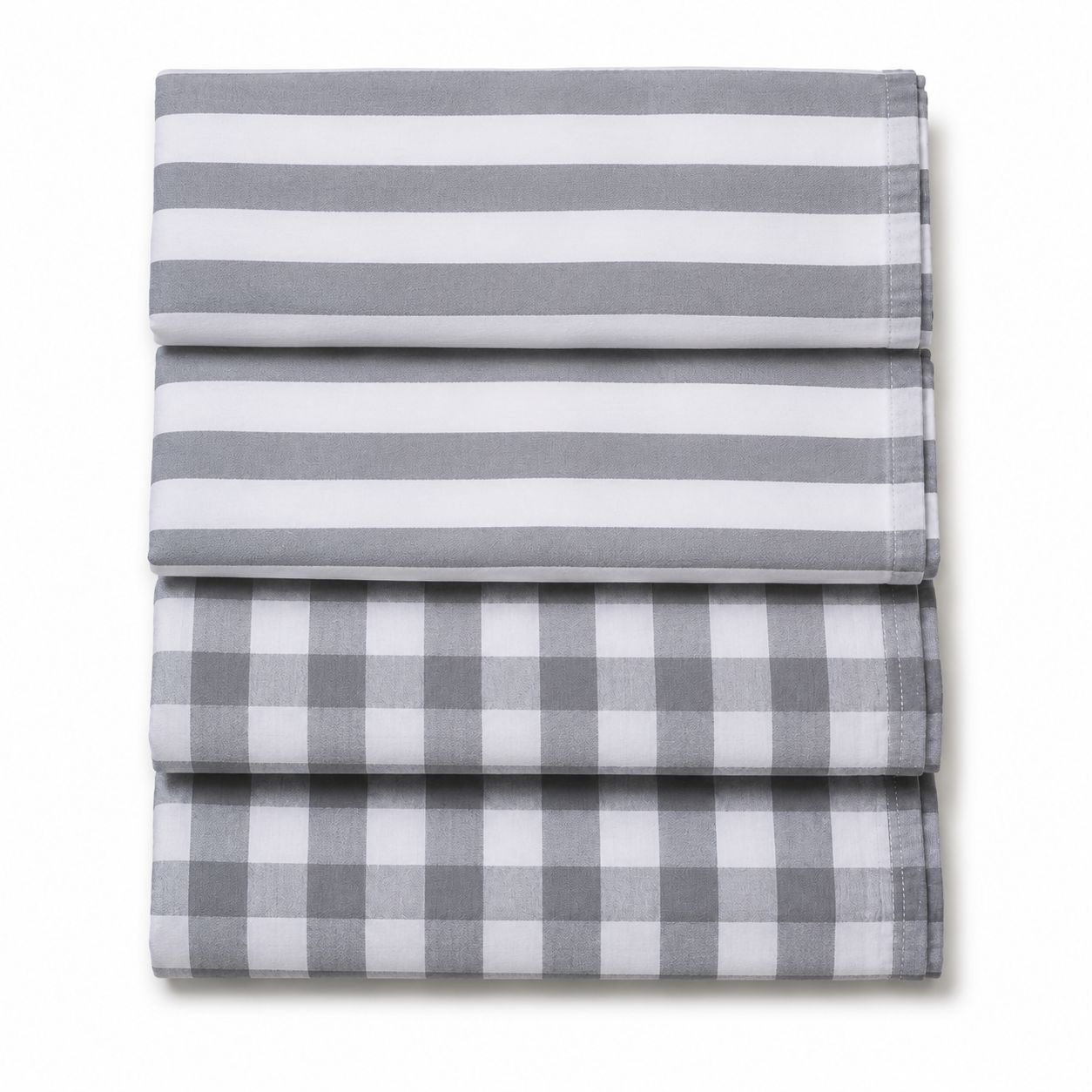 4 Gray Kitchen Towels Set