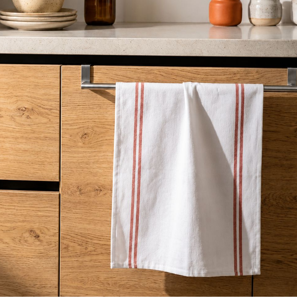 5 Kitchen Towels Set - Double Striped