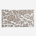 Floral Beige Pattern Bath Towel