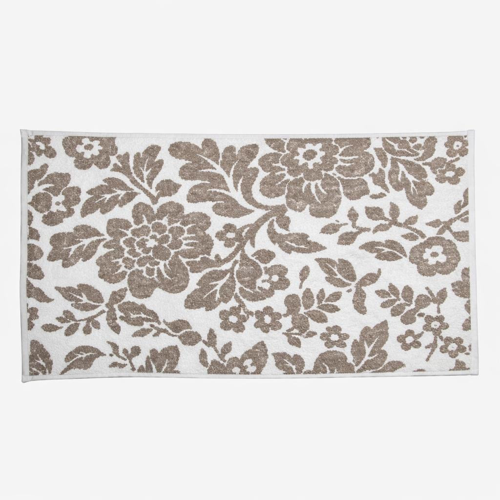 Floral Beige Pattern Bath Towel