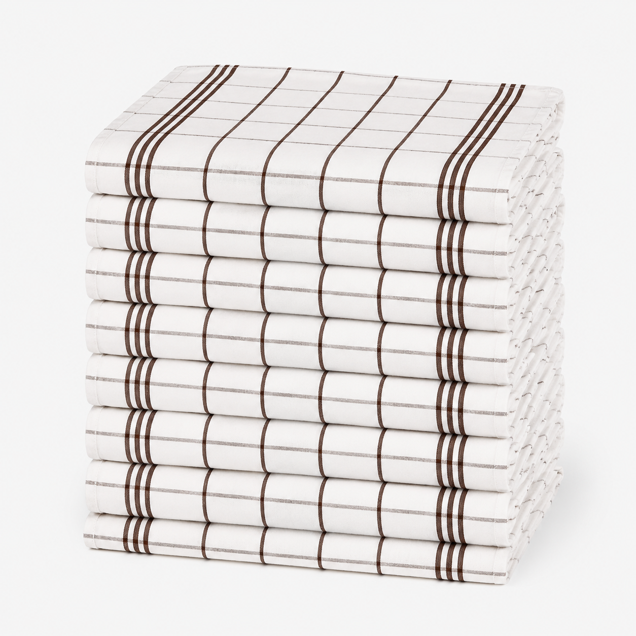 12 Brown Towels Set